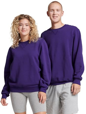 Russell Athletic Men's Dri-Power Fleece Crew, Purple, X-Large