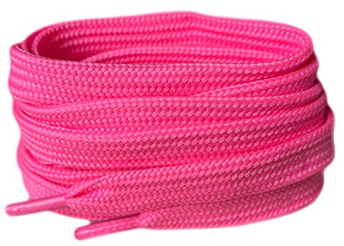 Smart Laces Lacets de chaussures Plat Rose fluo 150 cm - Hi TOPS, Converse, Pumas