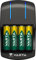VARTA Akku Ladegerät, inkl. 4X AA 2100mAh, Batterieladegerät für wiederaufladbare Batterien, lädt 2 oder 4 AA/AAA gleichzeitig, Plug Charger