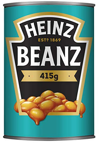 Heinz Beanz Baked Beans – Gebackene Bohnen in Tomatenoße – 6 x 415 ml