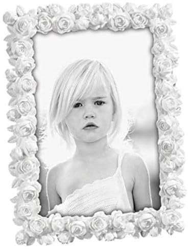 Mascagni Casa Cornice Portafoto Formato 20X25 Colore Bianco Fantasia Rose 480, Multicolore, 8003426023853