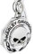 Harley-Davidson Chrome Willie G skull H-D Wordmark & Flames Key chain