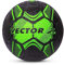 Vector X Street Soccer Football (Green,Black/Size-5) | Material- Moulded Rubber | All Surface | High Bounce | High Speed ​| Rubberized Outer core | High Air Retention Bladder | 32 Panel | Training