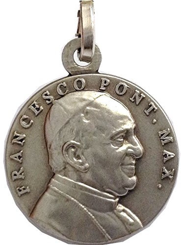 I G J 925 Sterling Silber Medaille Papst Franziskus - Die Medaillen der Schutzheiligen