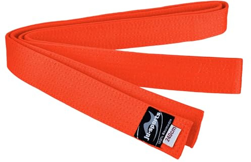 Ju-Sports Budogürtel weiß 100% Baumwolle 4 cm breit - Hautfreundlicher Kampfsport Gürtel mit exzellenter Feuchtigkeitsaufnahme für Budo, Judo, Karate, Kickboxen & mehr