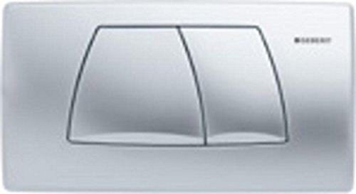 Geberit 115888111 Abdeckplatte Twinline mit, Betätigung von vorne weiß