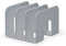 Durable 1701395050 Trend Porte-catalogues Trieur Documents Vertical 3 Compartiments Polystyrène Gris Clair Opaque