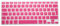 MiNGFi Protection Clavier Silicone Français AZERTY pour MacBook Pro 13 A1278/A1425/A1502(2008–2017) Air 13 A1369/A1466(2010–2017) Pro 15 A1398/A1286(2008–2015) Pro 17 A1297(2011) EU/ISO - Rose