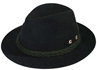 Faustmann Hüte Herren Trachtenhut schwarz 'Hirschhorn', schwarz, 62