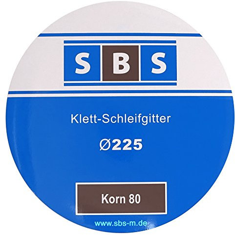 SBS Schleifgitter | Ø225 mm | Korn 80 | 25 Stück | für Langhalsschleifer Korn wählbar