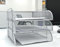 1,2 or 3 Tiers Office Mesh Filing Front Loading Silver Black Trays Documents Letters