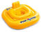 Intex 56587EU - Schwimmring mit Sitz Pool School Quadratisch, Vinyl, Gelb, 79x79 cm