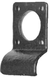 Kirkpatrick 1485 3 1/2-inch Antique Cylinder Latch Pull - Black