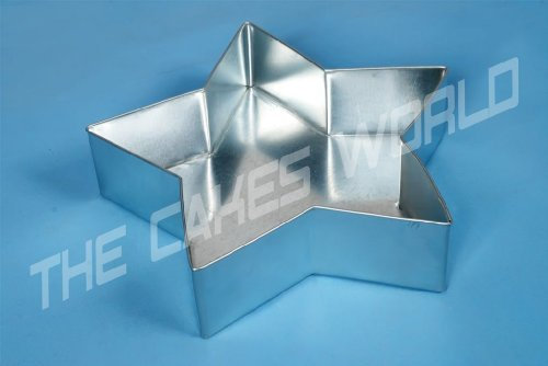 The Cakes World Single Star Shape Birthday Wedding Anniversary Cake Tin Mould Pan by Euro Tins (12)