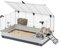 FERPLAST - Meerschweinchen Käfig - Hasenkäfig - Kaninchenkäfig - Häuschen und Zubehör Inklusive - Viel Platz für Kaninchen - Öffnenden & Modular 100 x 60 x h 50 cm - Krolik, 100