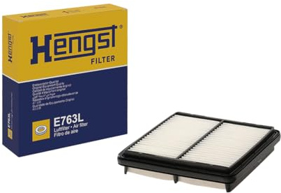 HENGST - Luftfilter E763L - Luft-Filtereinsatz für KFZ | Hochwertiger Motorluftfilter für Otto- oder Dieselmotor - Schutz für Motoren - Wasserbeständig