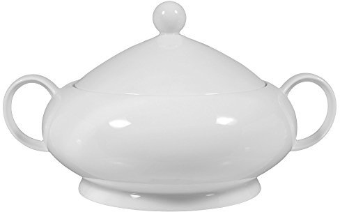Schüssel mit Deckel Lido weiss uni 00003 von Seltmann Weiden