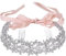 EVER FAITH® österreichischen Kristall Liebe Herz Blume Hobo Braut Hair Haarband Silber-Ton klar N05937-1