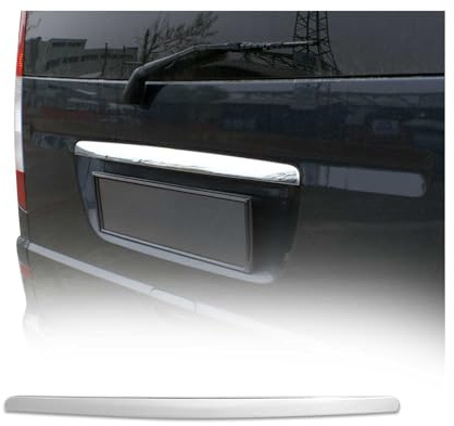 OMAC Kofferraumleiste Heckleiste kompatibel mit Mercedes Viano W639 2003-2014 Edelstahl Chrom