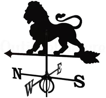 Girouette Lion en fer forgé grand modèle