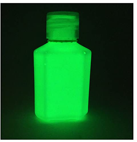 Leuchtende Acryl-Farbe - leuchtet im Dunkeln - freie Farbauswahl - 60 ml, grün, 60ml (2.1 fl oz)