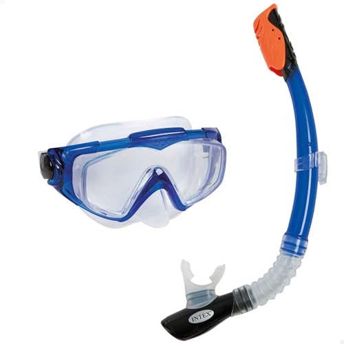 Intex Aqua Pro Swim Sport Tauchset - Schnorchel und Maske - Latexfrei, Blau, 295 x 137 x 43 cm
