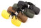 PChero 4-Pack Clip-on Polarisiert Brille für Outdoor-Aktivitäten, Nachtsicht Gelb + Grau + Dunkelbraun + Dunkelgrün - (Groß)