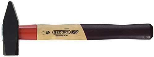 DAKO Werk Dowidat KG 500H1000 Schlosserhammer 1000g Rotband Hickorystiel HABERO sw lackiert