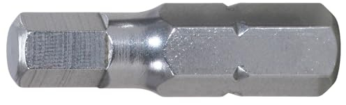 KS Tools 910.2265 1/4 EDELSTAHL Bit Innensechskant, 25mm, 6mm