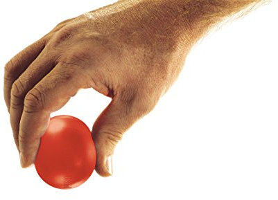 Thera-Band Hand Exerciser For Hand, Wrist, Finger, Forearm, Grip Strengthening and Therapy, Extra Large, Red, Soft, Beginner Level 2