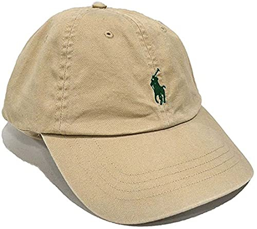 Polo Ralph Lauren Baseballkappe Einheitsgröße mit verstellbarem Riemen auf der Rückseite, Khaki, Einheitsgröße