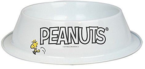 Half Moon Bay Snoopy 'Aquired Geschmack' Emaille Hundenapf, Schüssel für Hunde, Katzen oder chaotische Kinder, 17 cm x 6 cm
