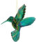 Gisela Graham : Christmas Decoration : Peacock Acrylic Hummingbird
