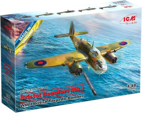 ICM (ICM48310) 1:48 - Bristol Beaufort MK.I,WWII Torpedo-Bomber