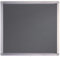 Franken SK6PTE12 Schaukasten (6 x DIN A4 Filz, Format 75 x 70.4 x 4.5 cm) grau