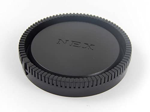 vhbw Bouchon arrière d'objectif Compatible avec Sony Alpha 3000, 5000, 6000, 7, 7R, 7S Appareil Photo - Plastique, Noir