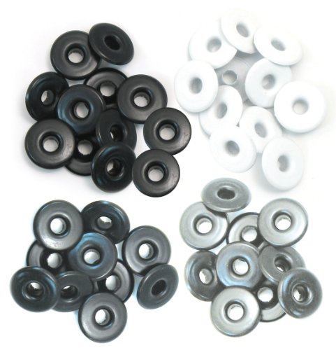 We R Memory Keepers Eyelets Wide Eyelets, Aluminum Grey