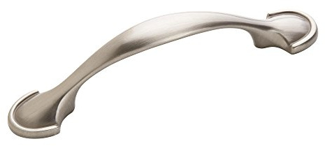 Amerock BP173G10 Allison Value 3 in (76 mm) Center-to-Center Satin Nickel Cabinet Pull | 3 inch (76mm) Center-to-Center Mounting Distance and 4-5/8 inches Overall Length, Durable Zinc Cabinet Hardware