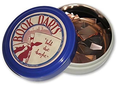 Book Darts Line Markers 125 Count Tin Mixed Metals by Book Darts