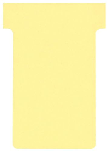 Franken TK204 Lot de 100 fiches en T Jaune Taille 2 59 mm