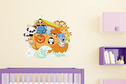 U24 Wandtattoo Arche Noah 60 x 57 cm Aufkleber Wandsticker