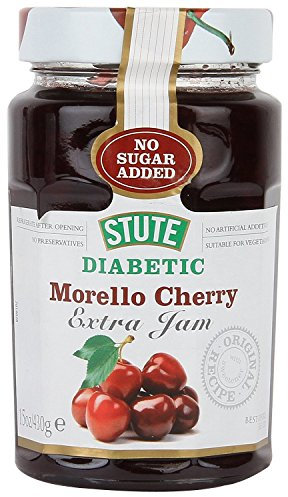(4 PACK) - Stute - Diabetic Morello Cherry Jam | 430g | 4 PACK BUNDLE