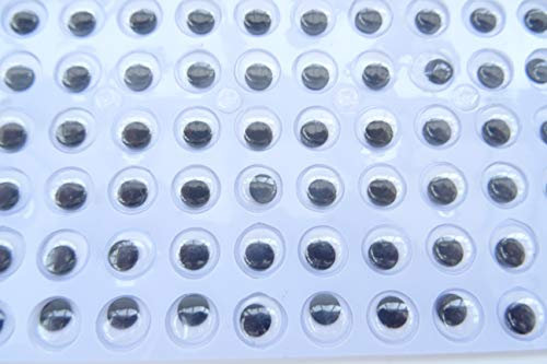 Paquete de ojos móviles autoadhesivos (10 mm, disponible en paquetes de 10, 20, 50 y 100 unidades)