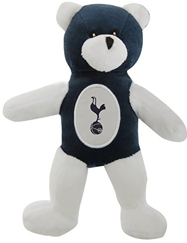 Plüsch Teddybär mit Tottenham Hotspur FC Club-Wappen (20 cm) (Weiß/Marineblau)