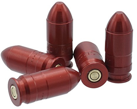 WPW Pufferpatronen Kaliber .45 ACP Aluminium eloxiert mit Messingschlagfläche - 5 Stück