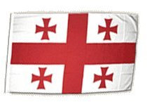 Fahne Flagge Georgien 30 x45 cm