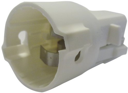 Electraline 70162 Douille B22 Testeur Connexion Rapide, Blanc
