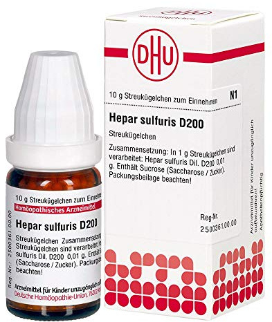 DHU Hepar sulfuris D200 Streukügelchen, 10 g Globuli