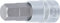 BGS 5052-18 - Douille à embouts - 12,5 mm (1/2) - six pans intérieurs 18 mm