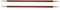 KnitPro K47012 Sockennadeln, Metal, Braun, 15cm / 5.5mm